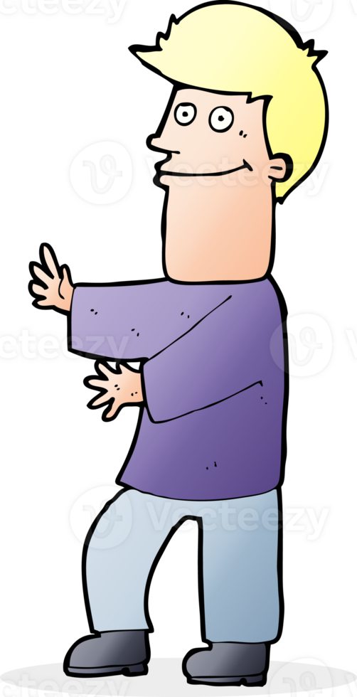 cartoon man gesturing png