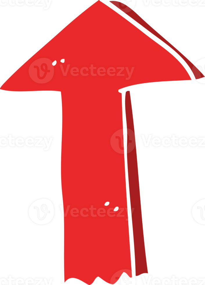 flat color style cartoon arrow png