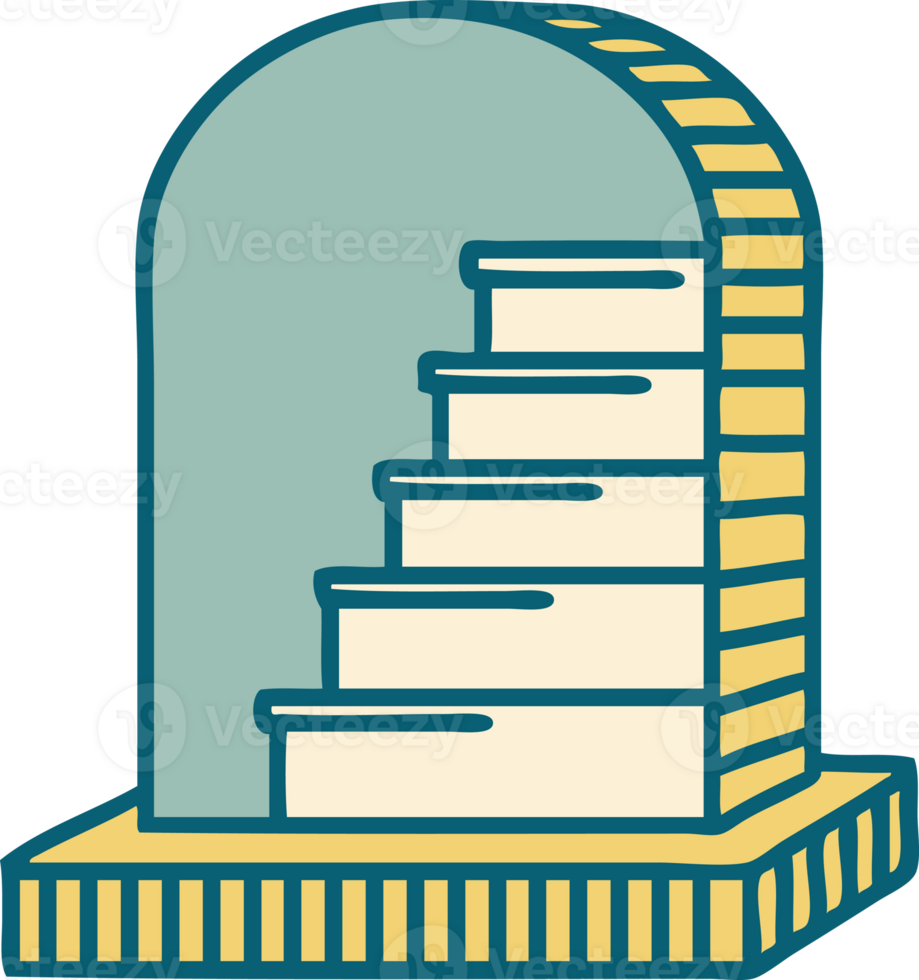iconic tattoo style image of a grave stone png