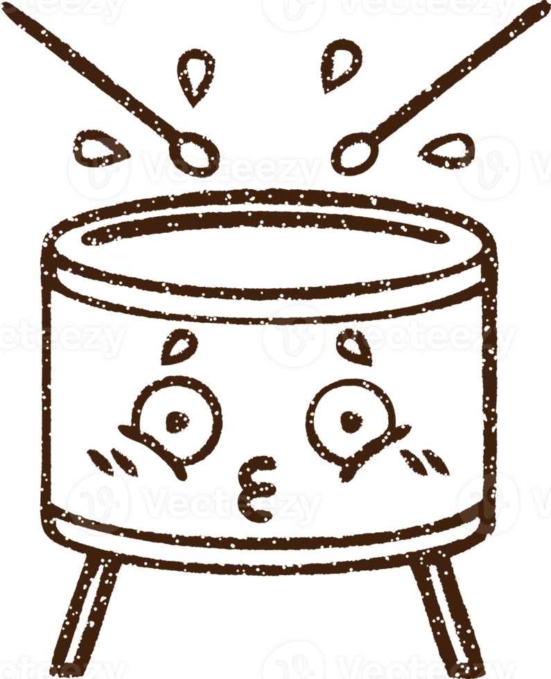 Drum Charcoal Drawing png