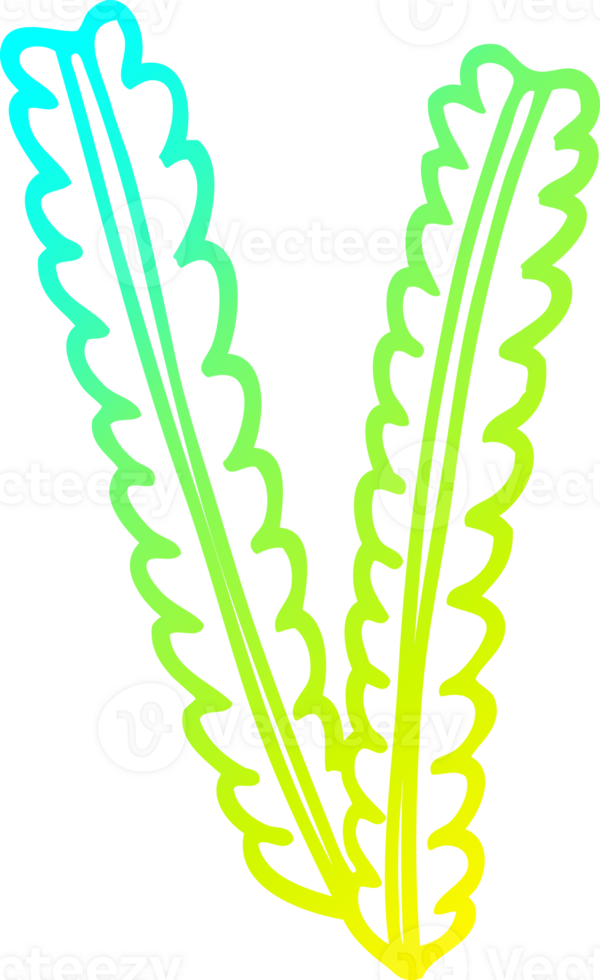 cold gradient line drawing of a cartoon wheat png