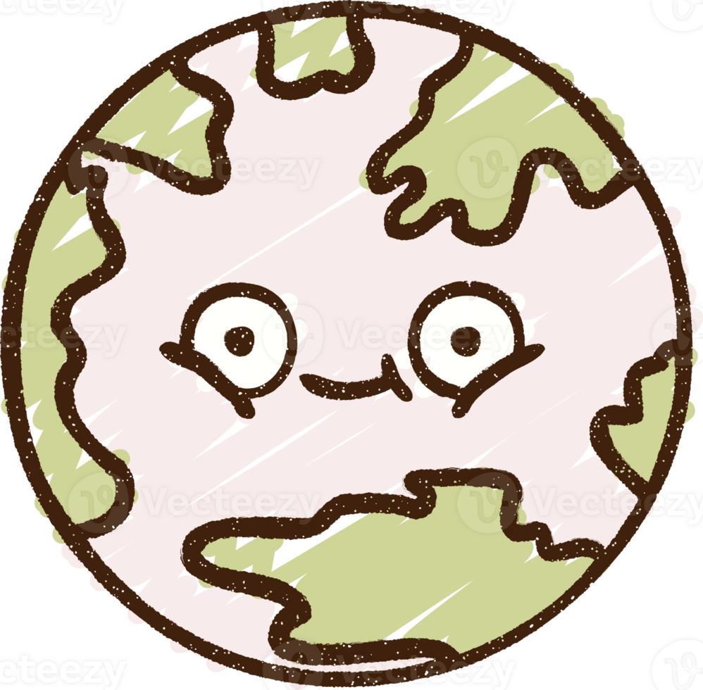 Planet Earth Chalk Drawing png