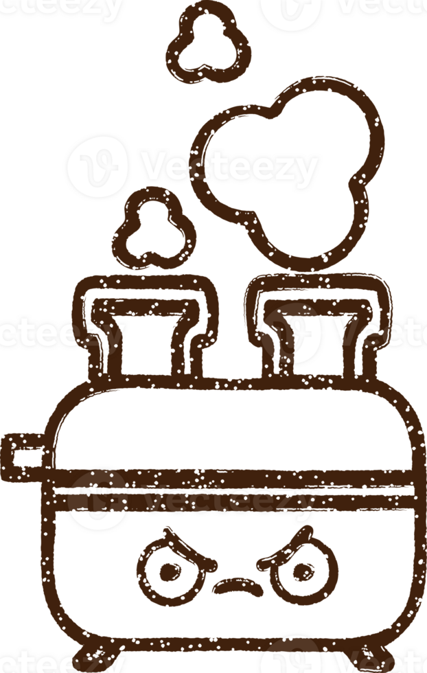 Toaster Charcoal Drawing png