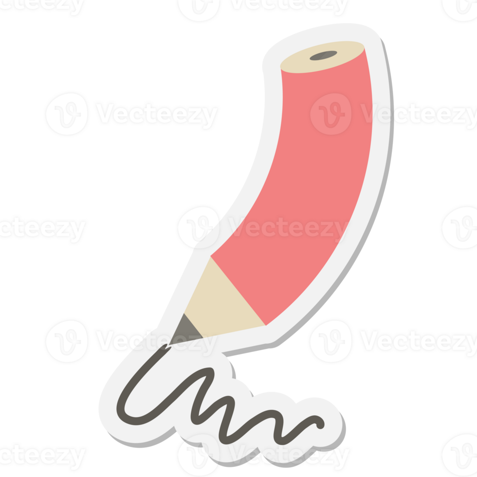 pencil writing sticker png