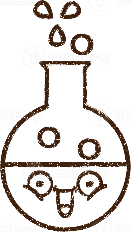 Science Experiment Charcoal Drawing png