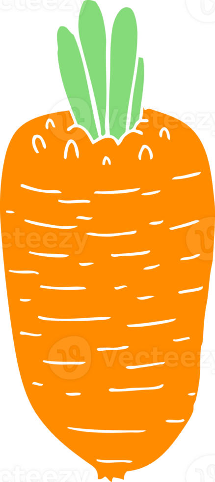 flat color style cartoon vegetable png