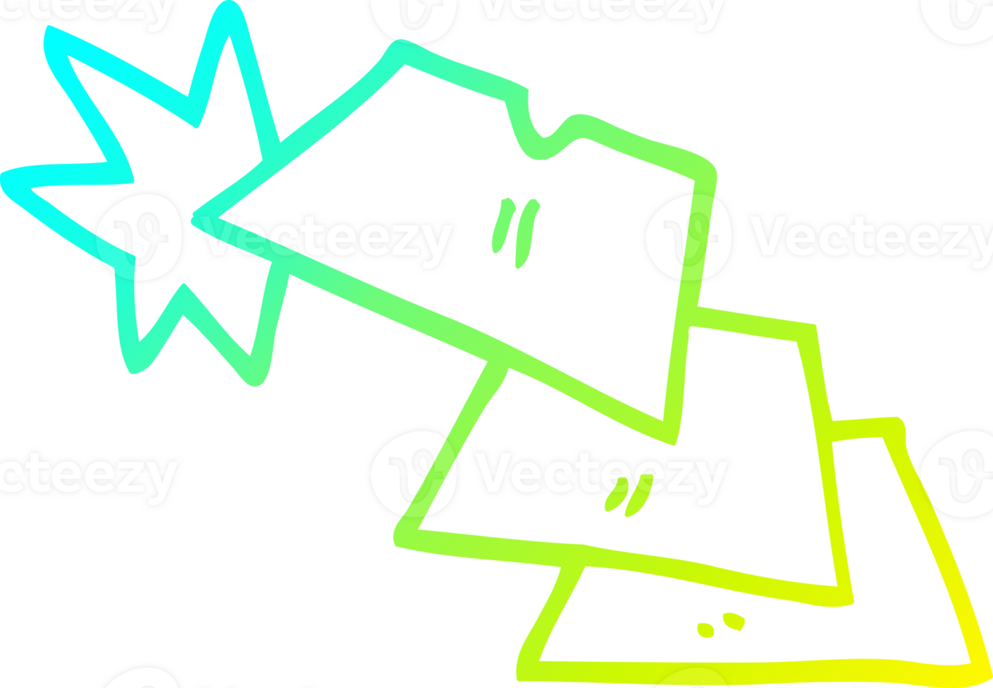cold gradient line drawing of a cartoon shiny razorblades png