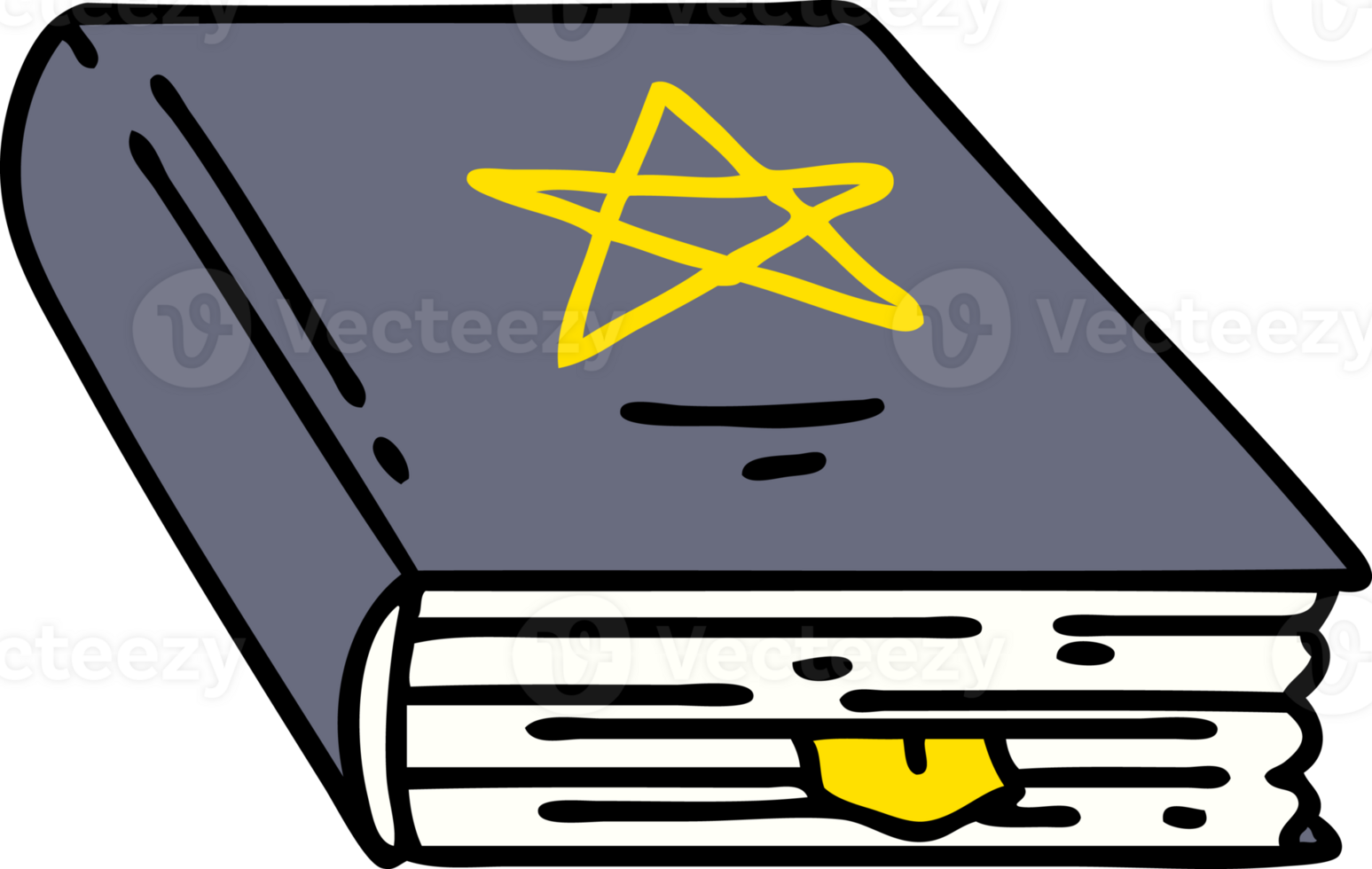 cartoon spooky spellbook marked at that one most important spell png