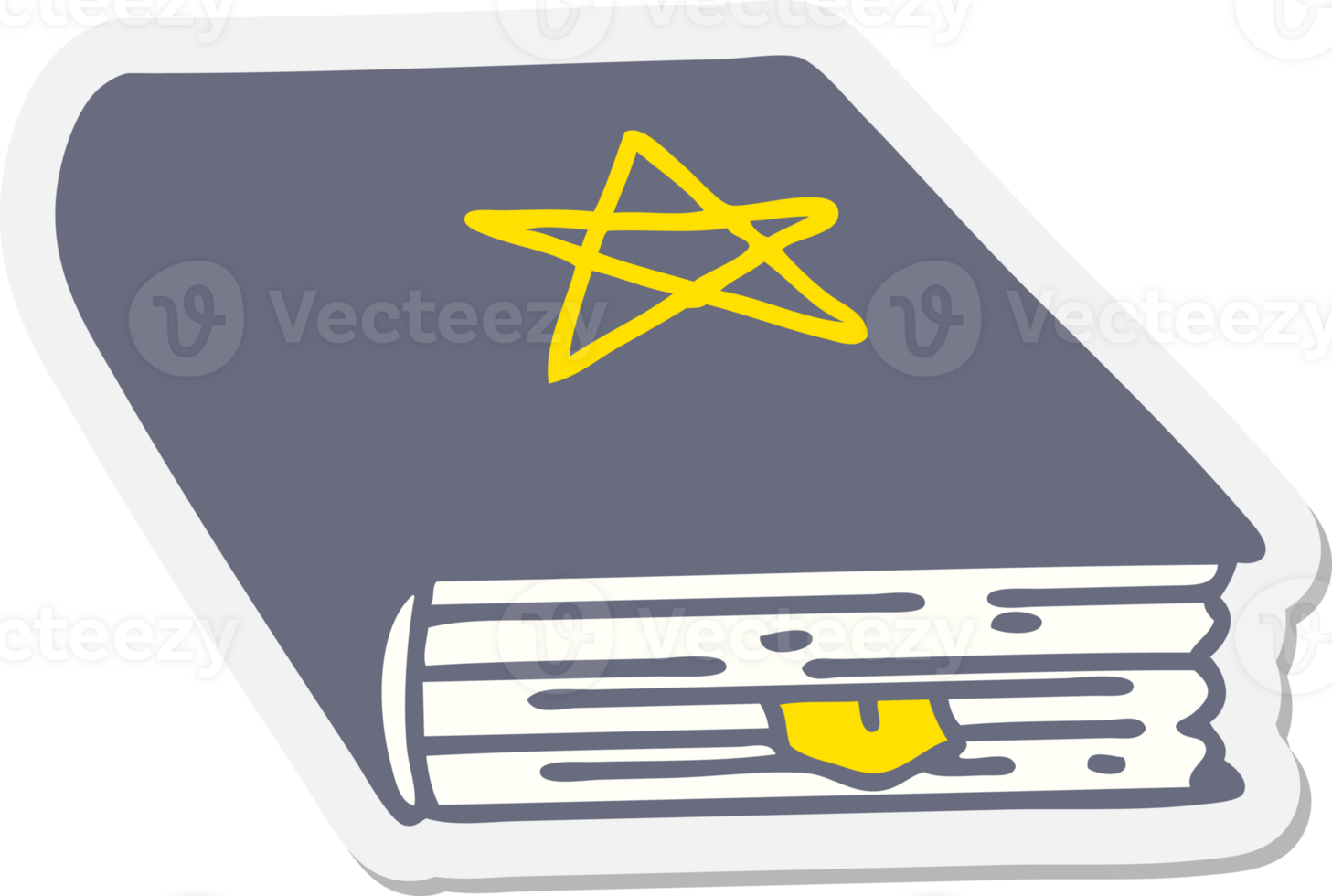 spooky spell book sticker png