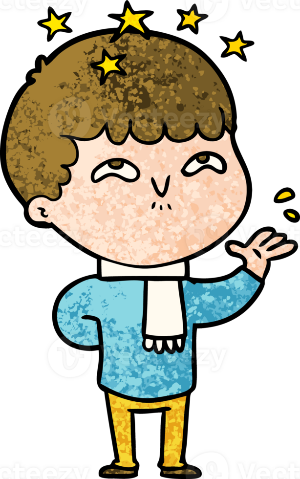 cartoon amazed boy png