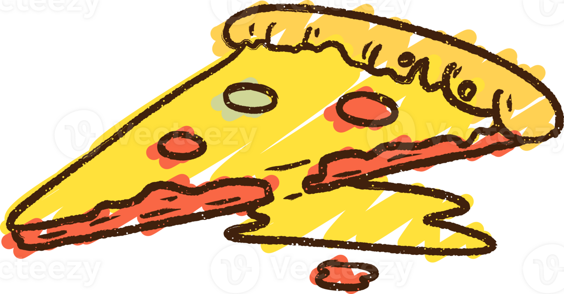 Pizza Chalk Drawing png