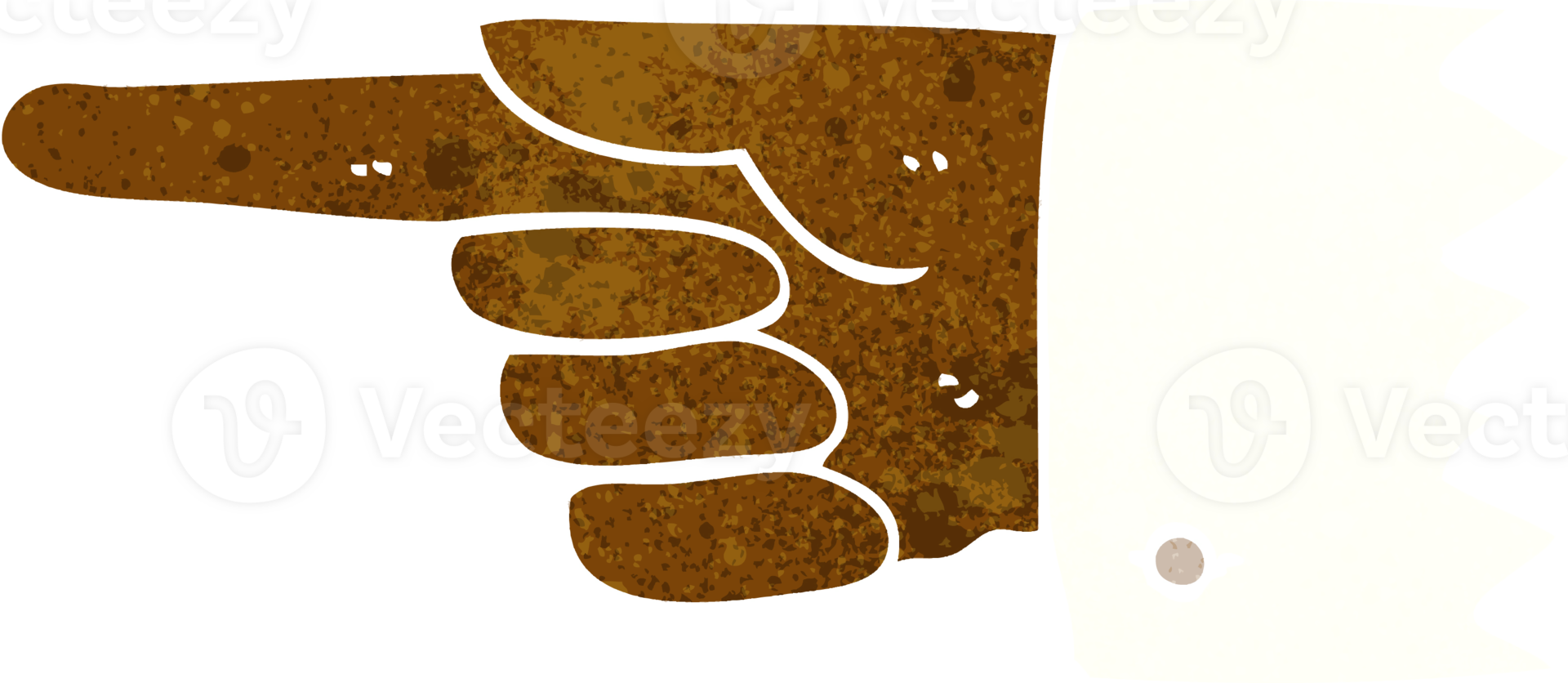 cartoon pointing  hand symbol png