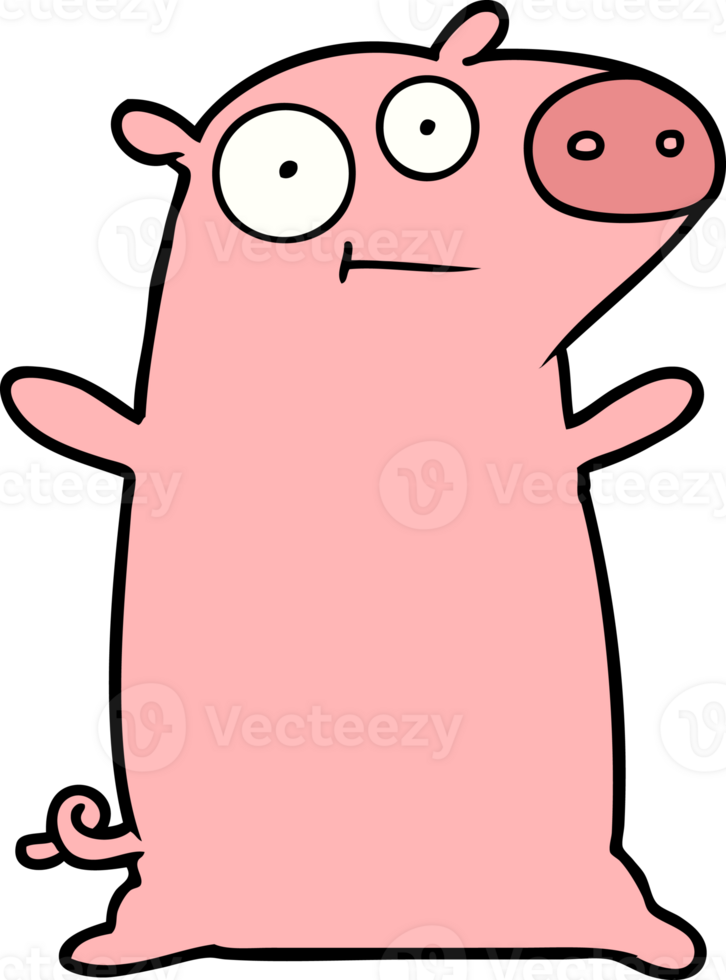 happy cartoon pig png