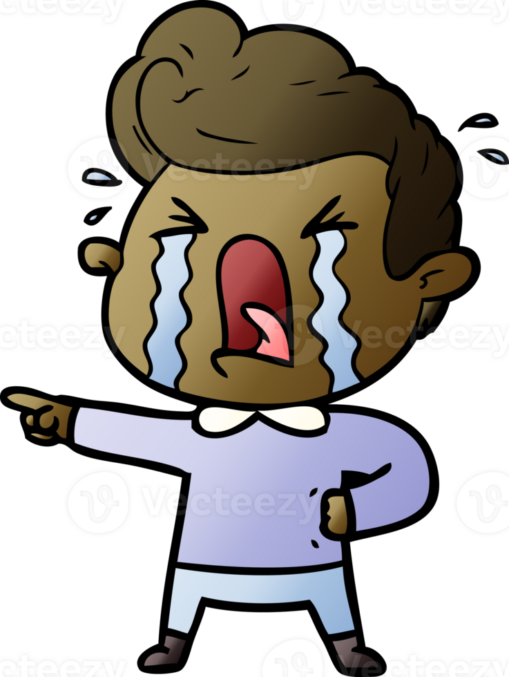 cartoon crying man png