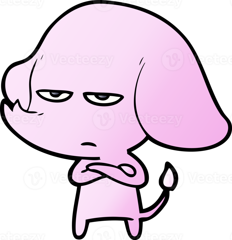 annoyed cartoon elephant png