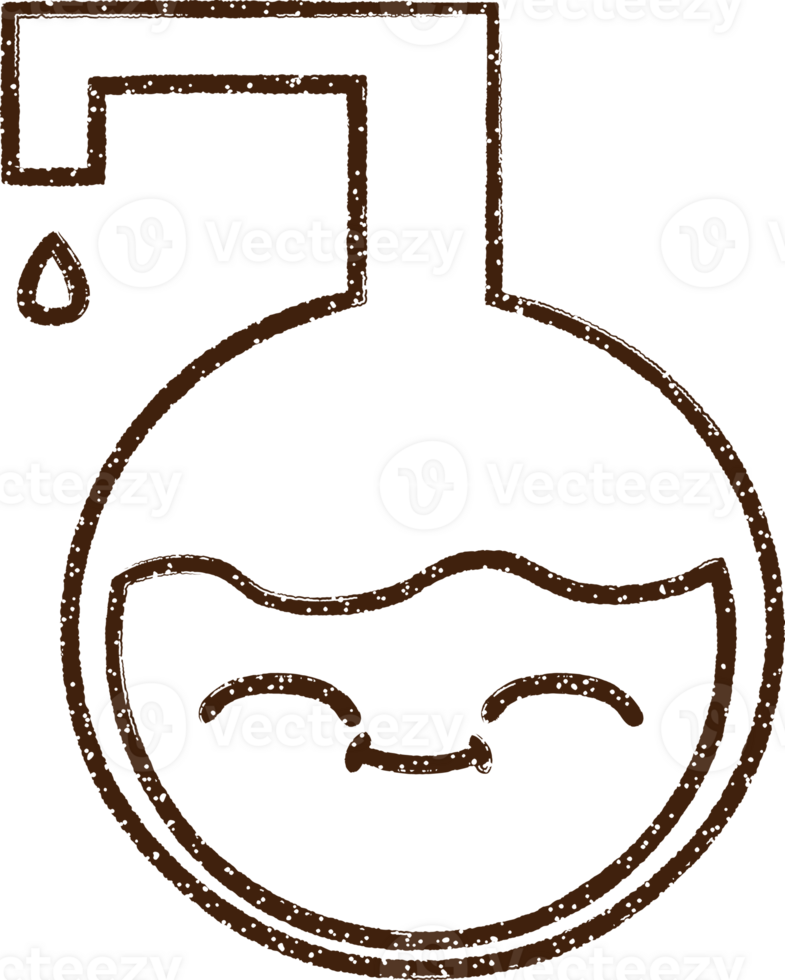 Science Experiment Charcoal Drawing png