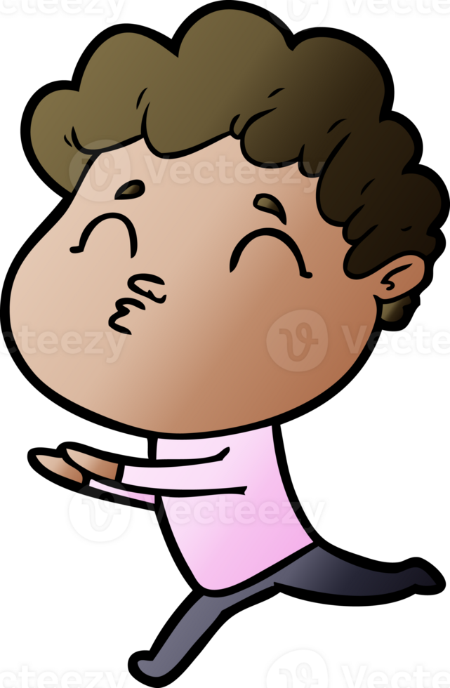 cartoon man pouting png