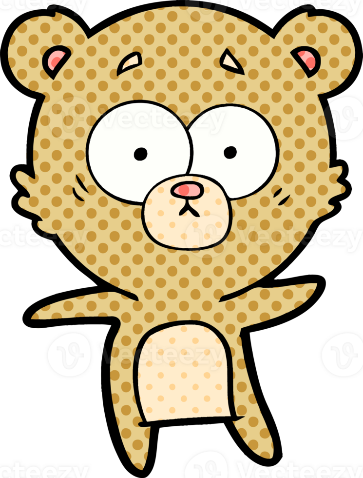 anxious bear cartoon png