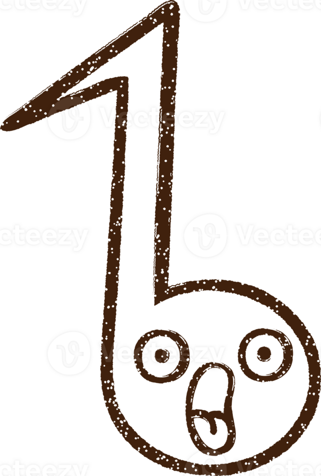 Music Note Charcoal Drawing png