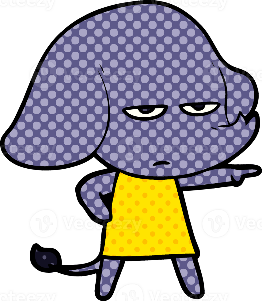 annoyed cartoon elephant png
