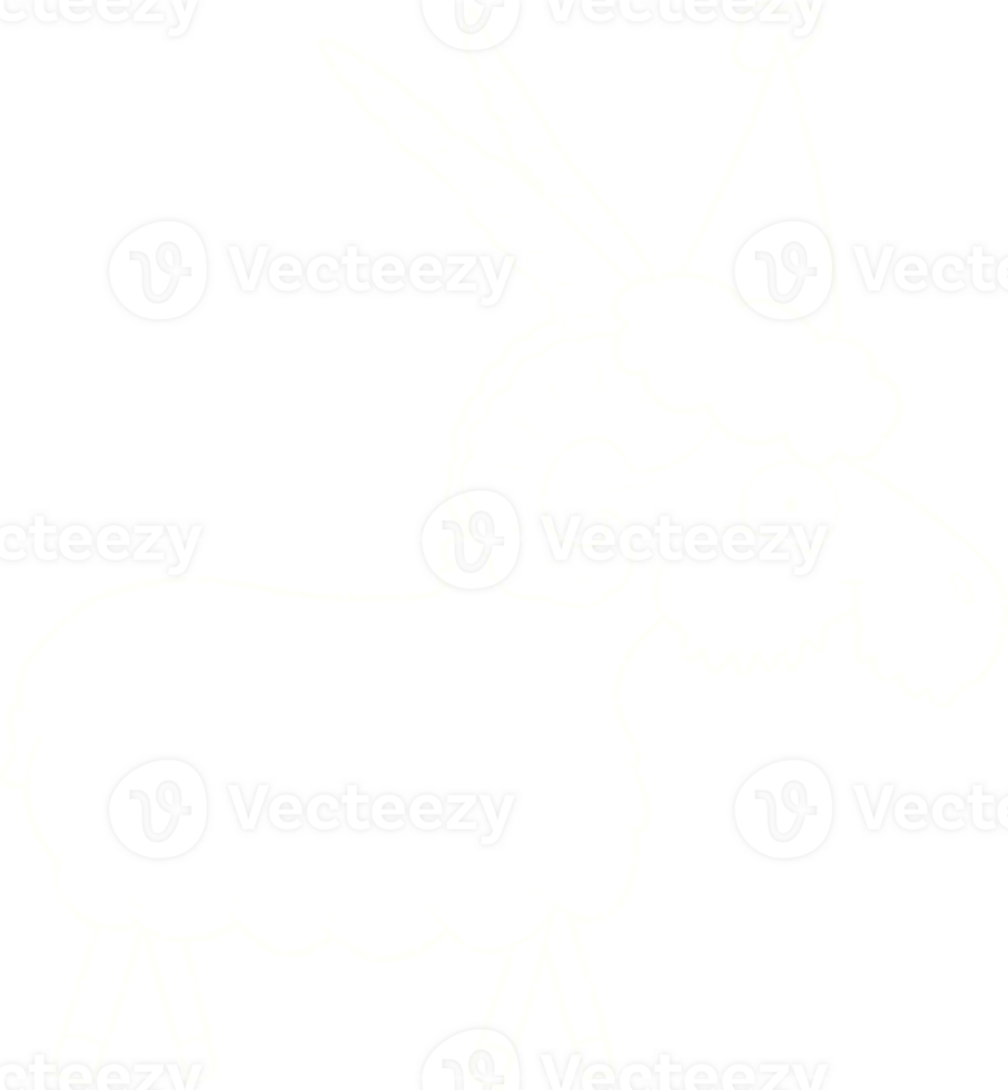 Christmas Goat Chalk Drawing png