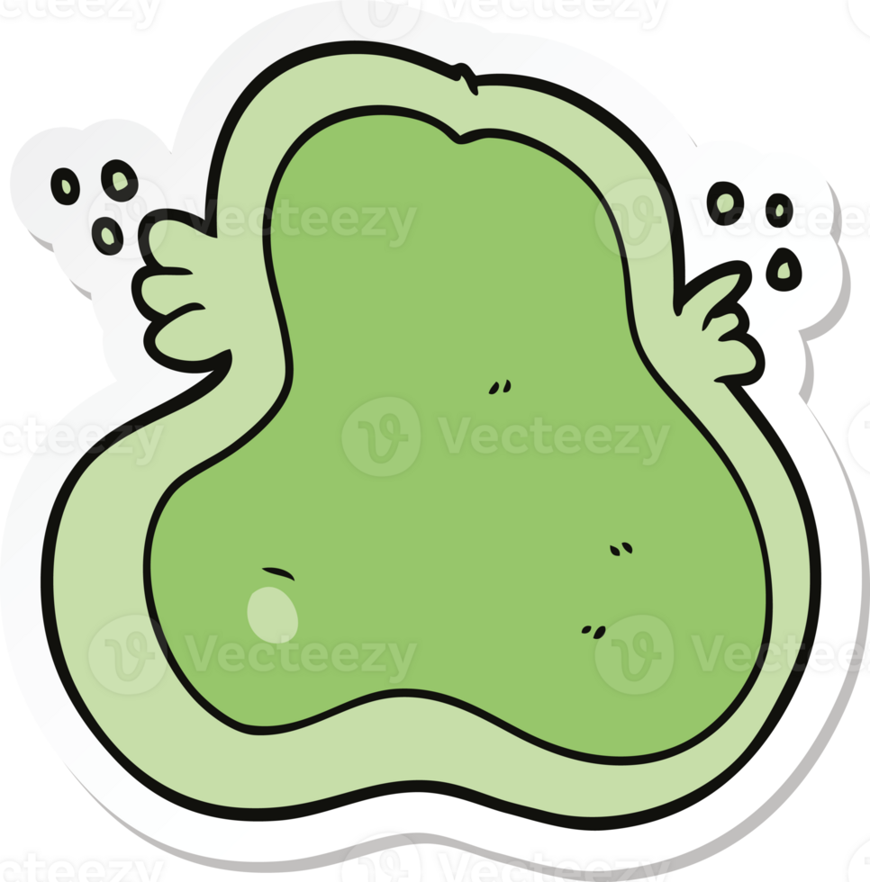 sticker of a cartoon amoeba png
