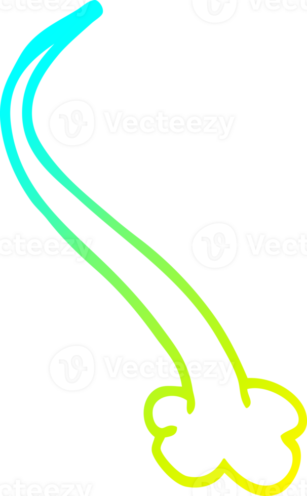 cold gradient line drawing of a cartoon expression bubble png