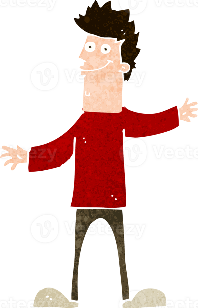 cartoon happy man png