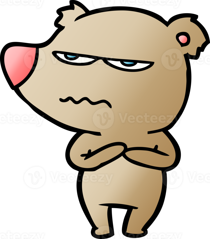 angry bear cartoon png