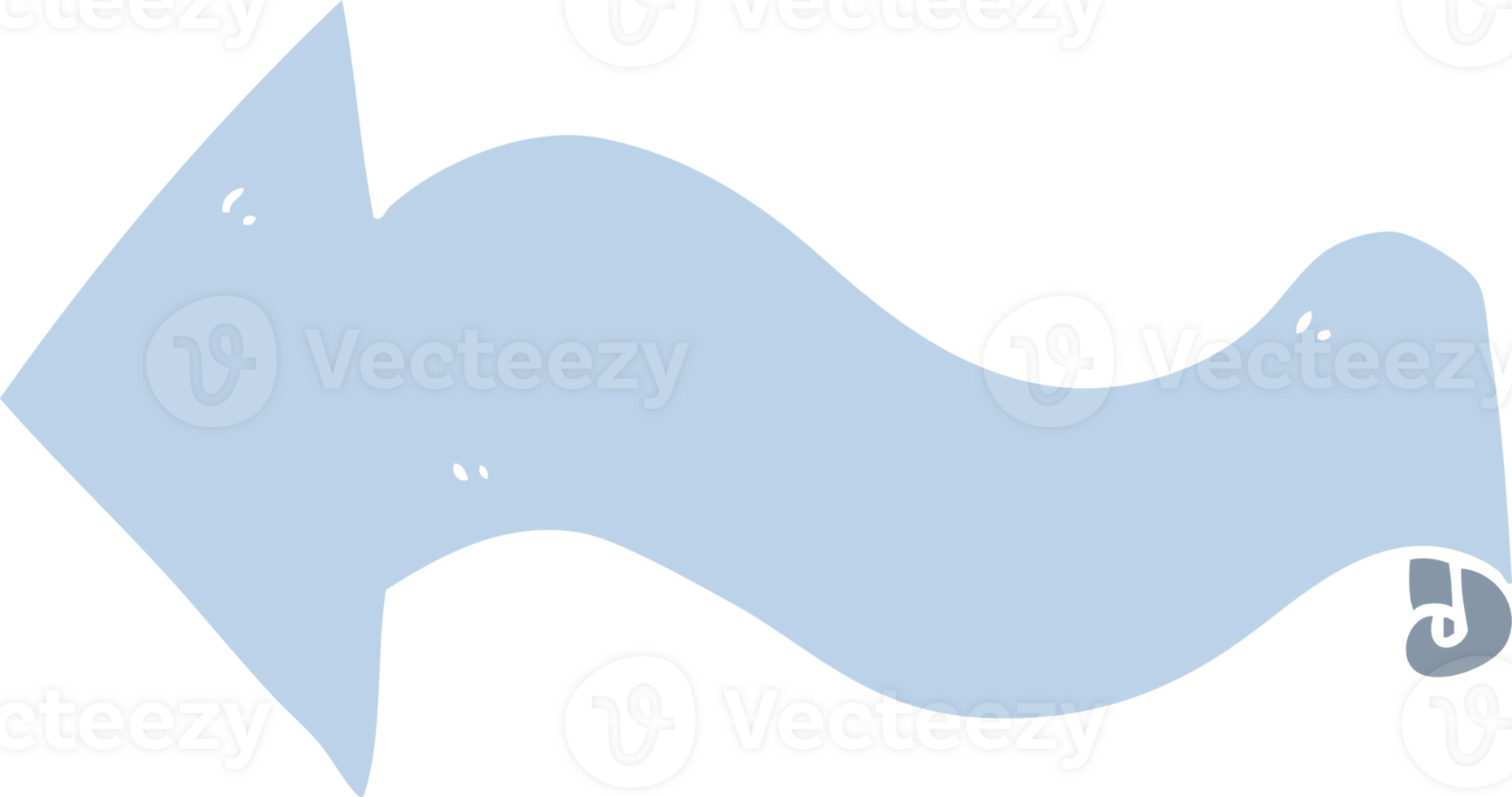 flat color style cartoon arrow png