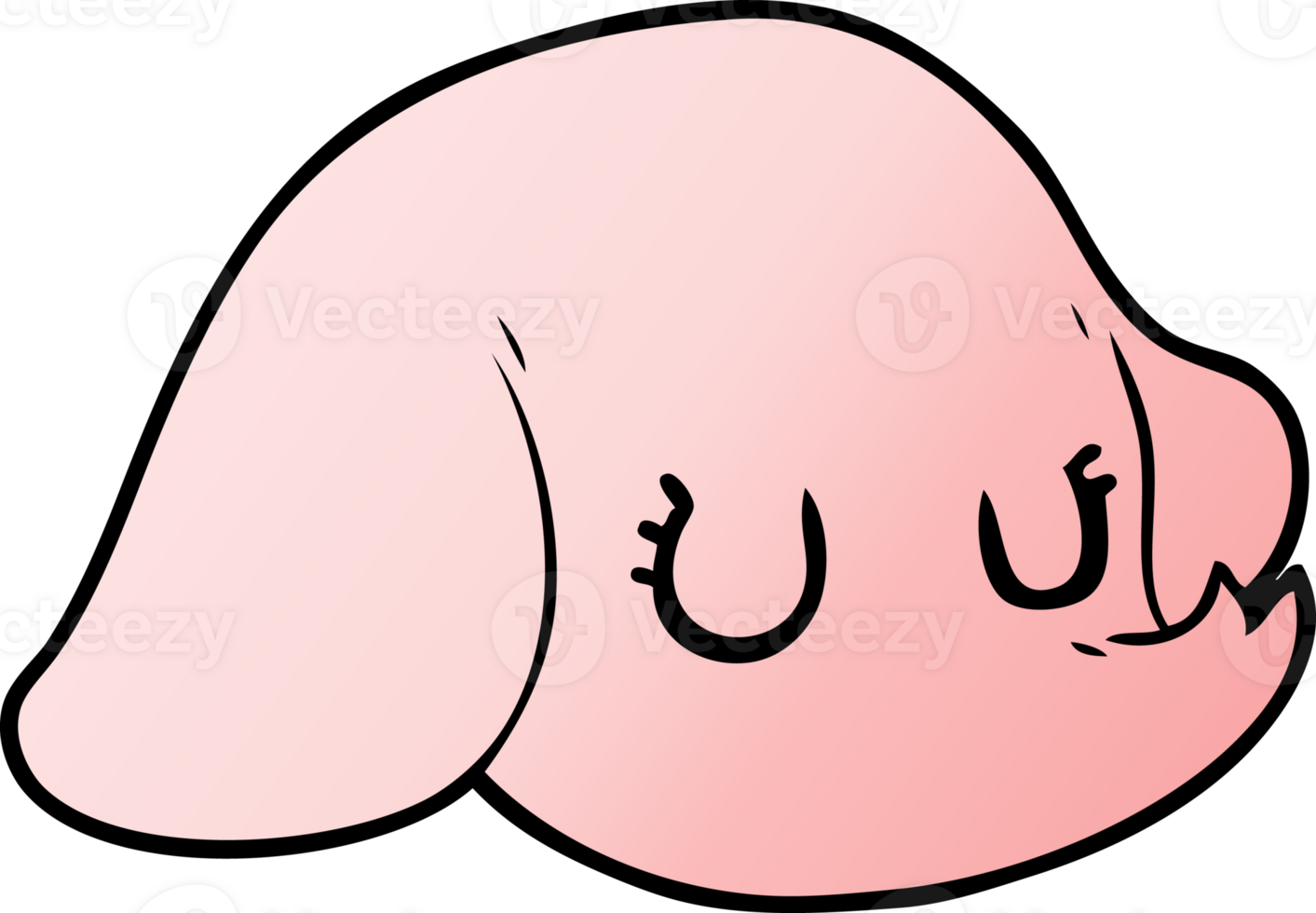 cartoon elephant face png