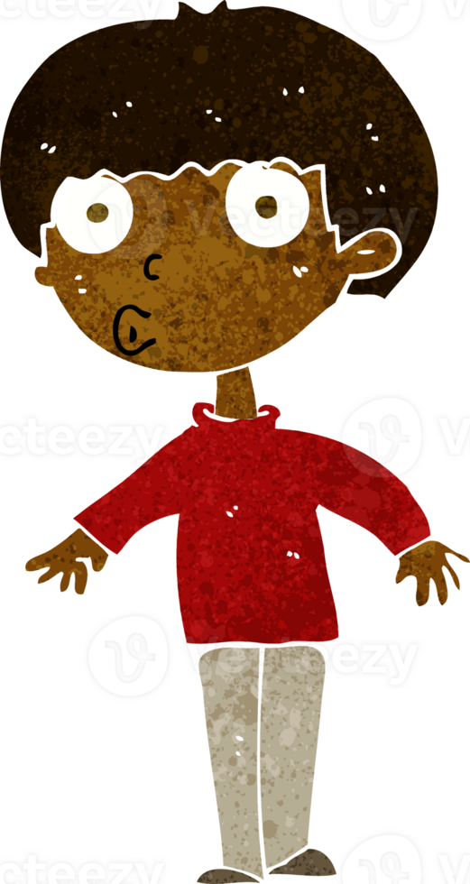 cartoon surprised boy png