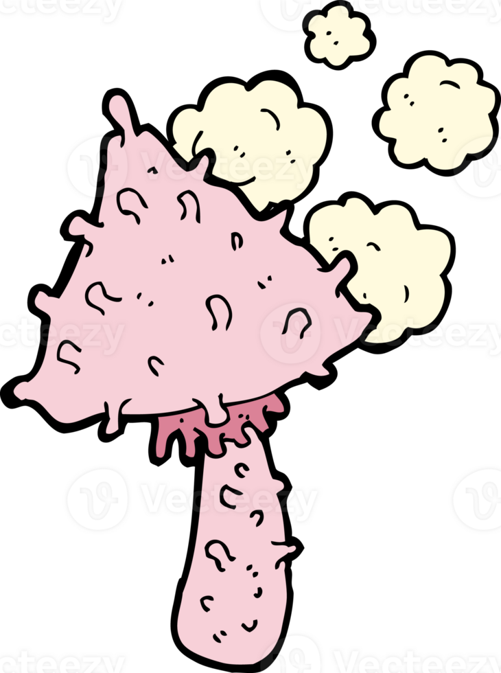 cartoon weird mushroom png
