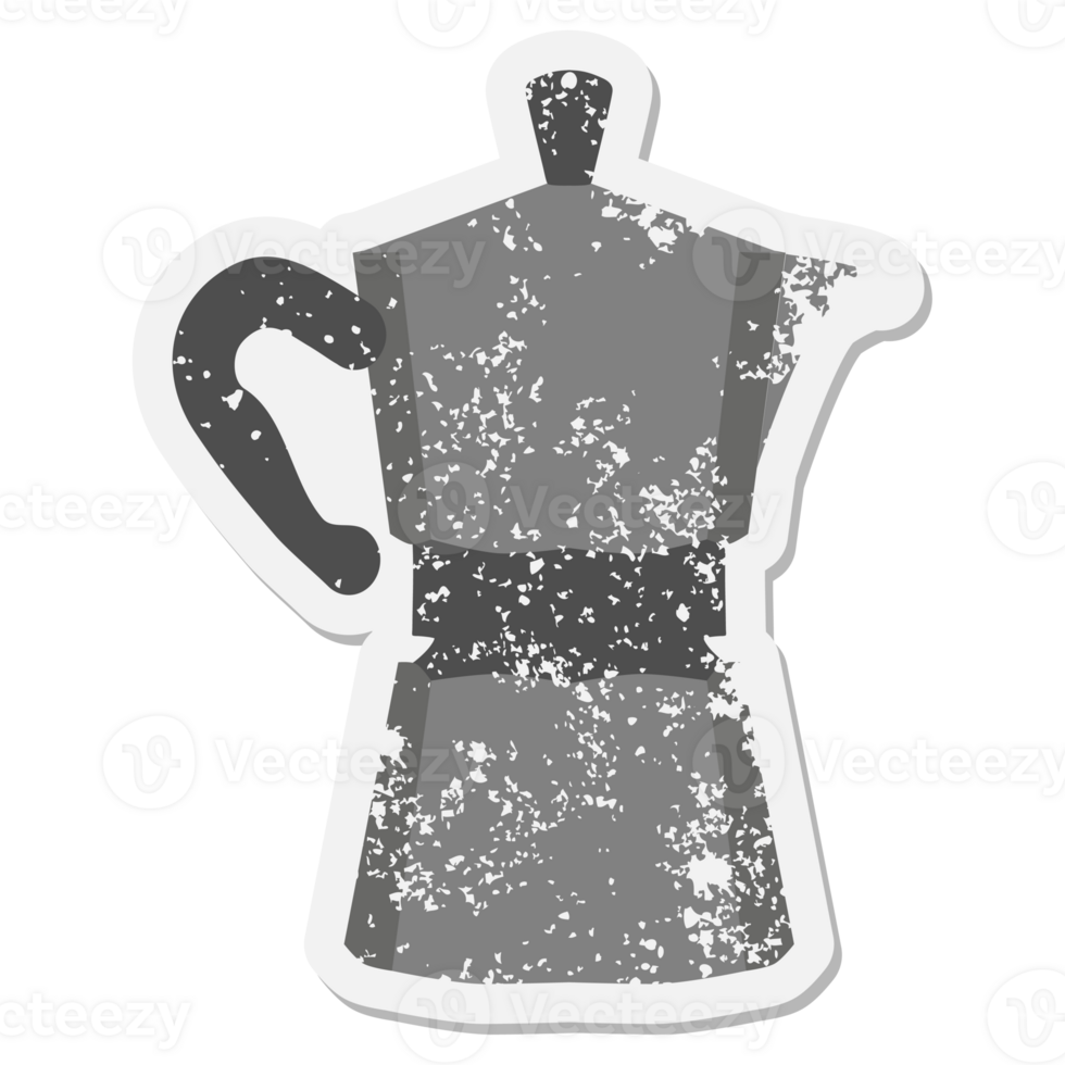 fornuis top espresso maker grunge sticker png