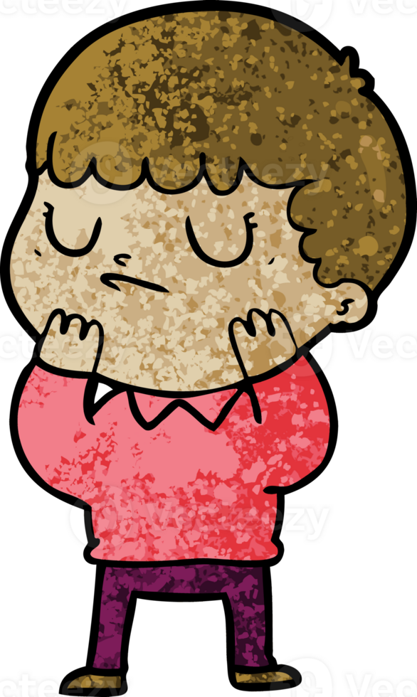 cartoon grumpy boy png