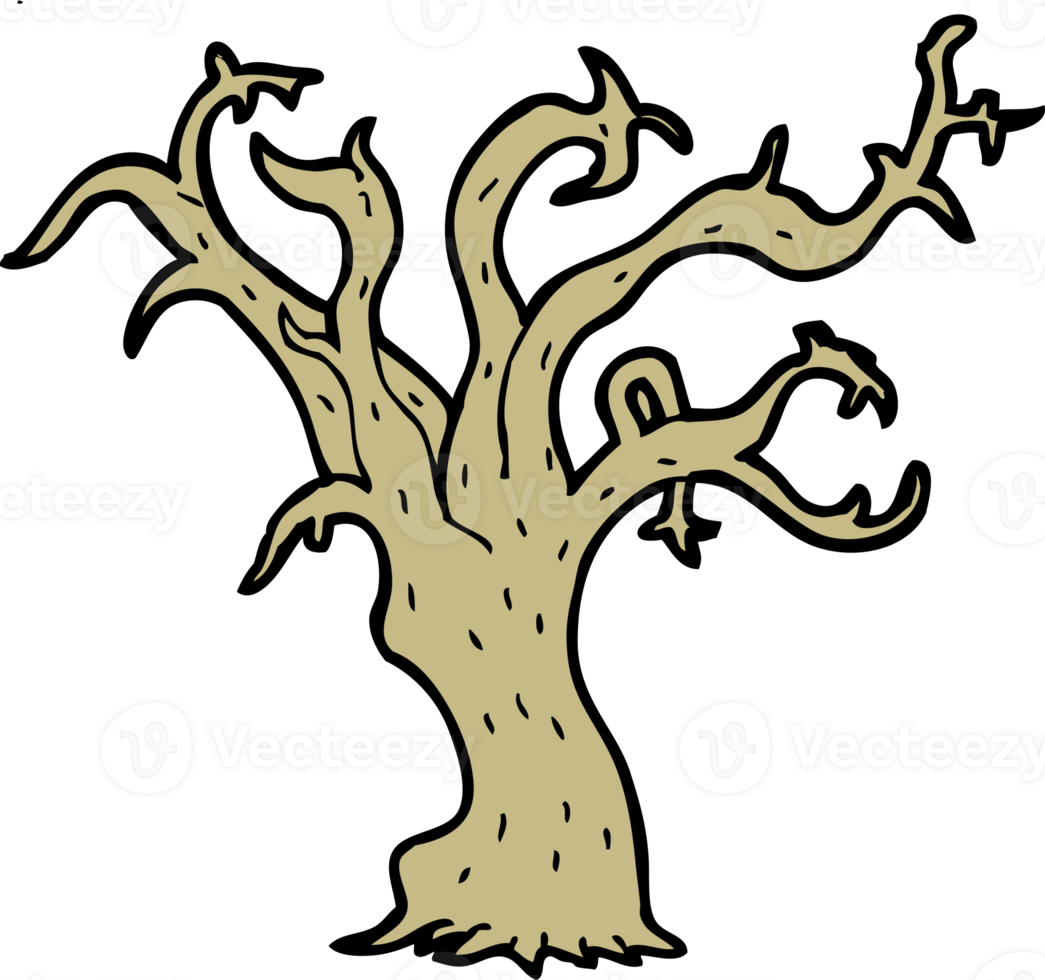 cartoon winter tree png