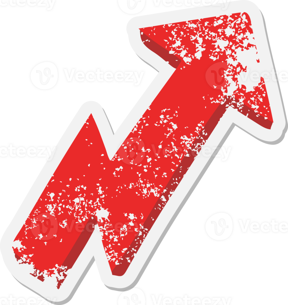 pointing arrow cartoon grunge sticker png
