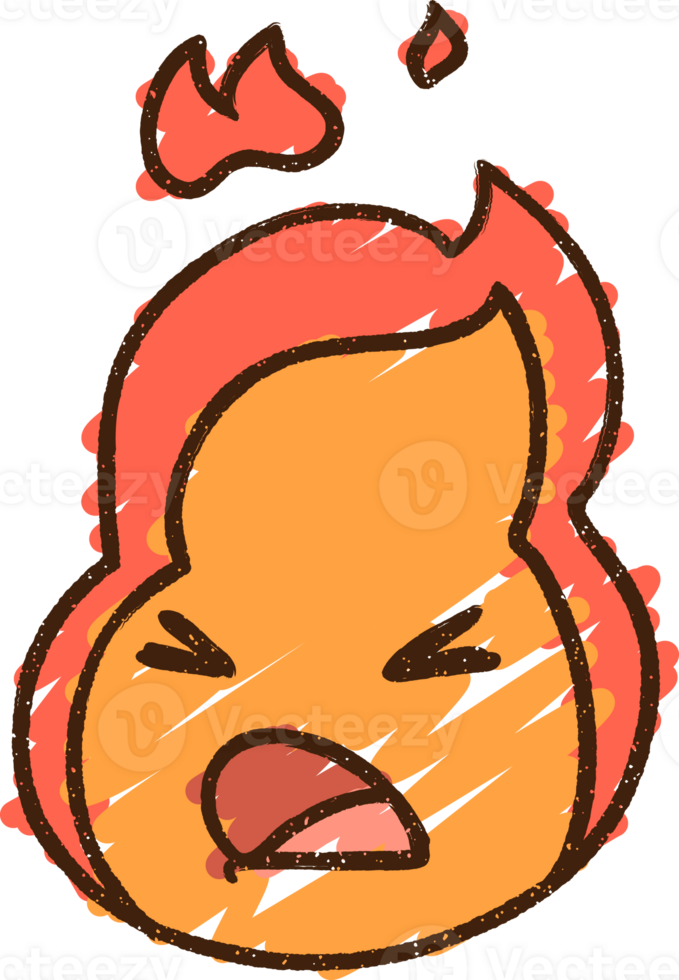 Fire Chalk Drawing png