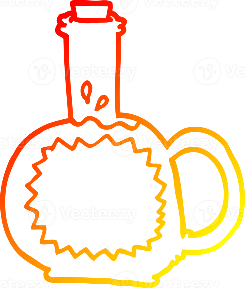 warm gradient line drawing cartoon maple syrup png