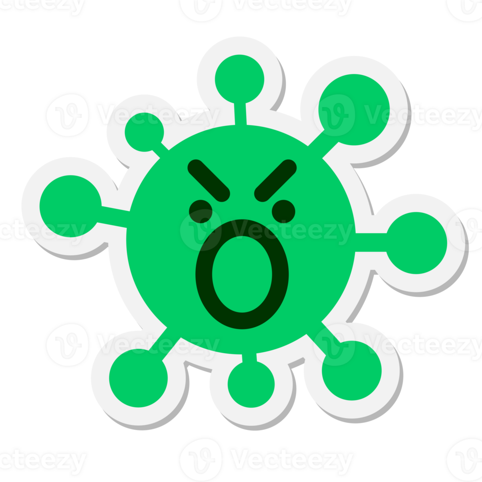 shouting virus sticker png