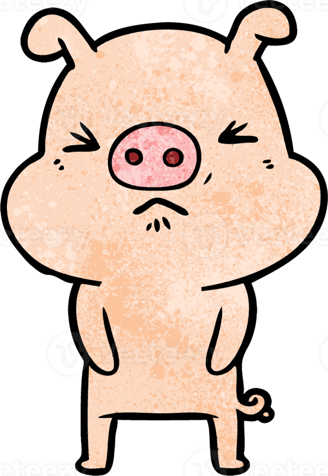 cartoon grumpy pig png
