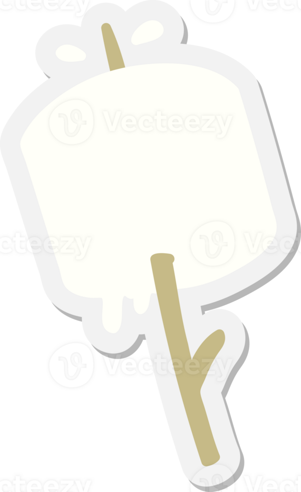 marshmallow on a stick sticker png