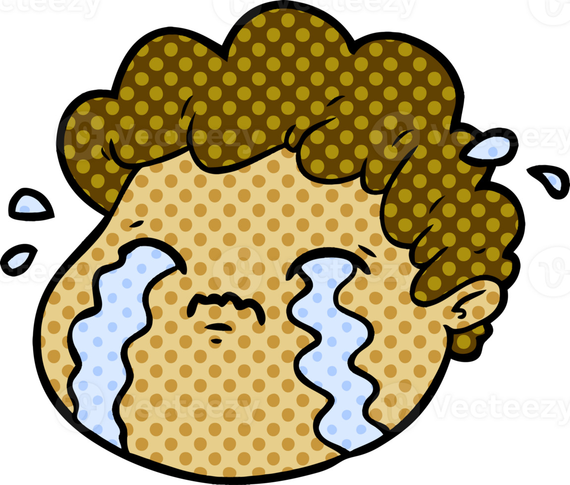 cartoon crying boy png