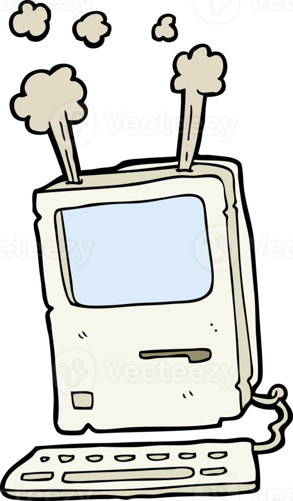cartoon old computer png