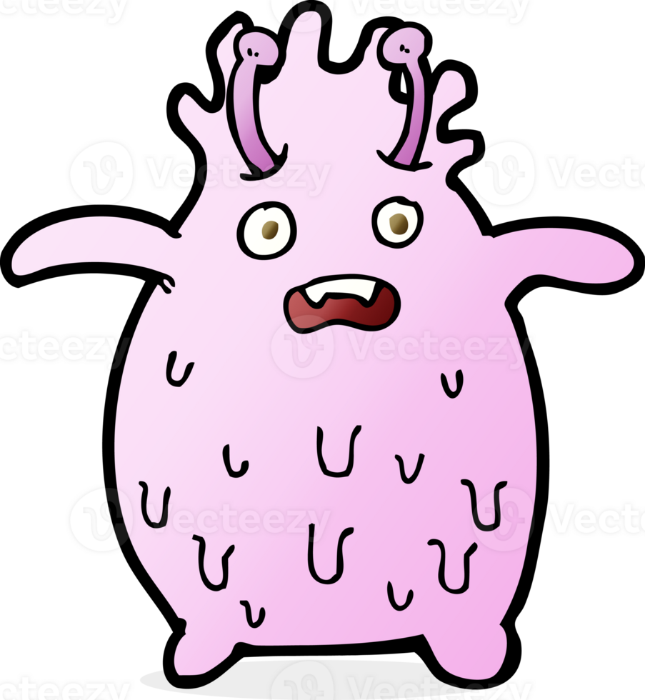 cartoon funny slime monster png