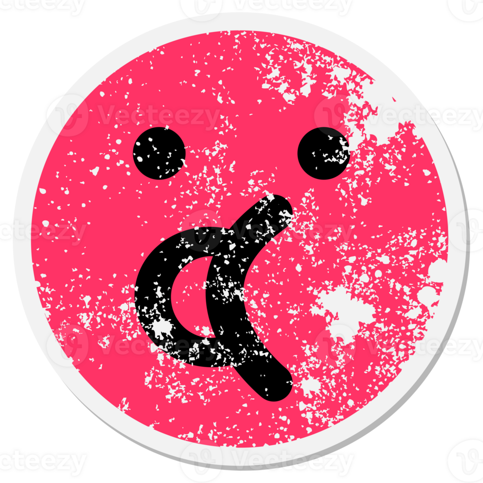 simple talking face circle png