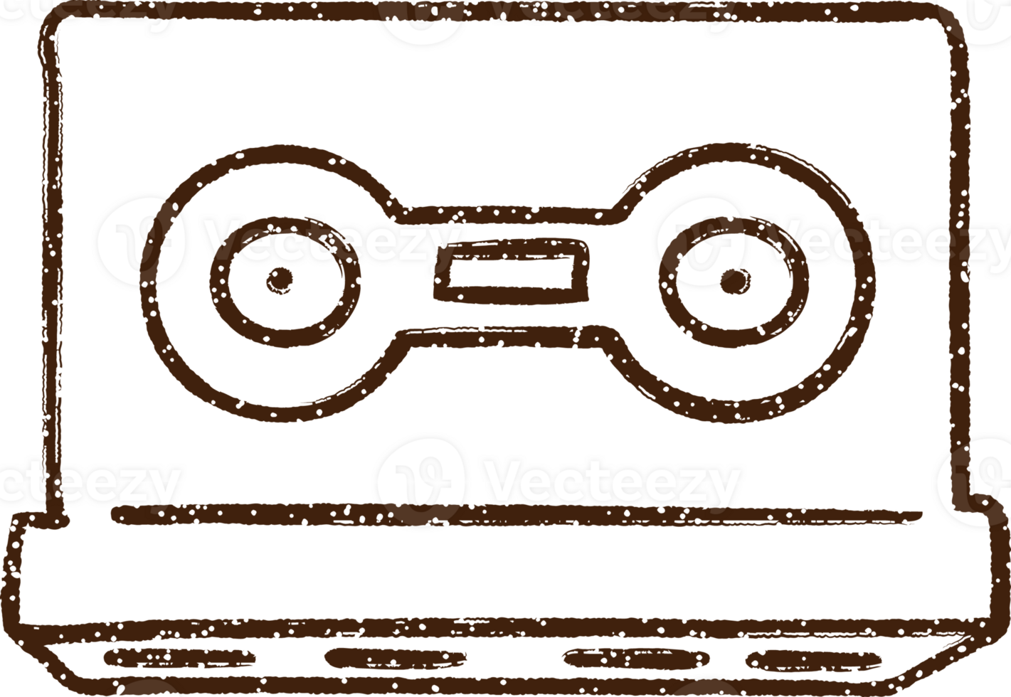Cassette Tape Charcoal Drawing png