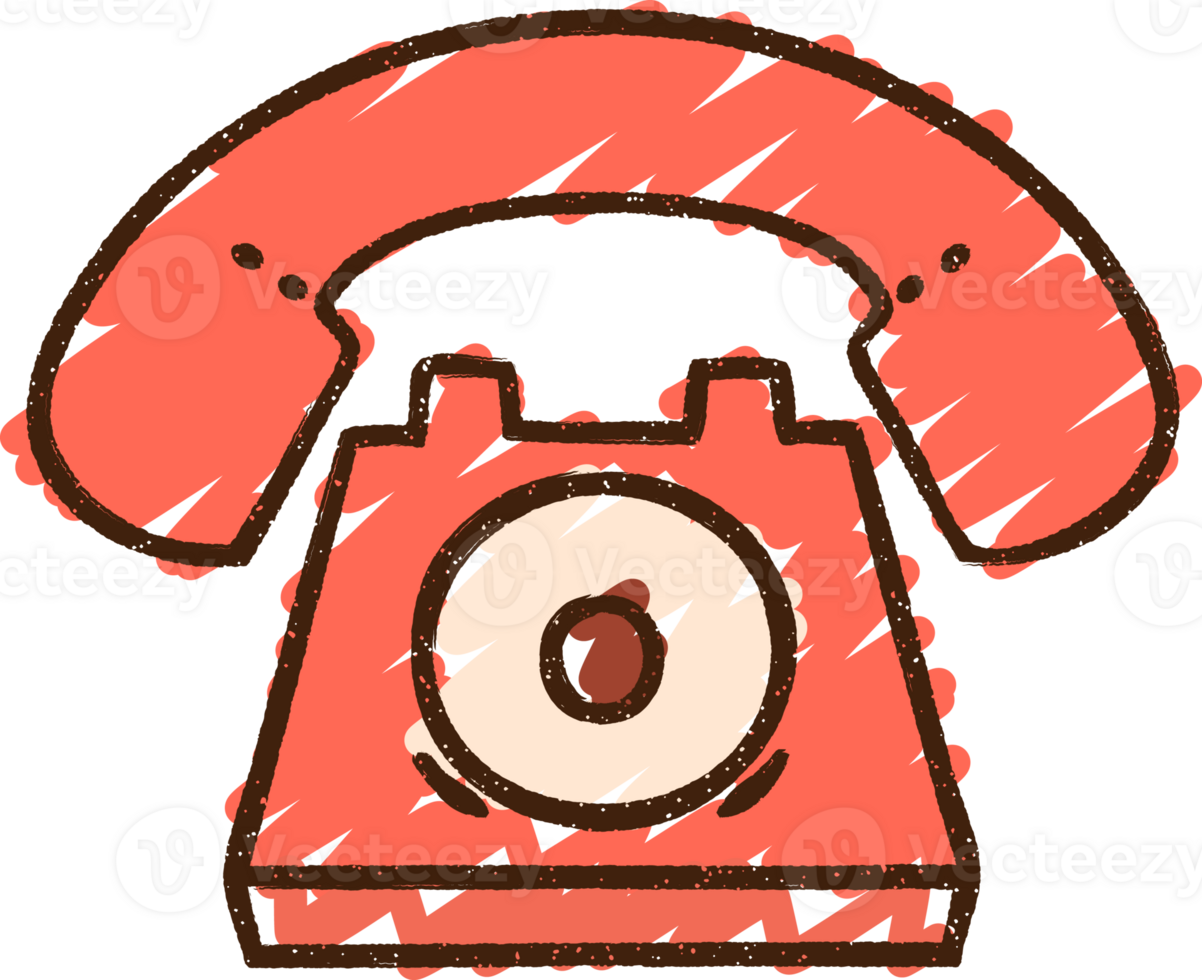 Telephone Chalk Drawing png