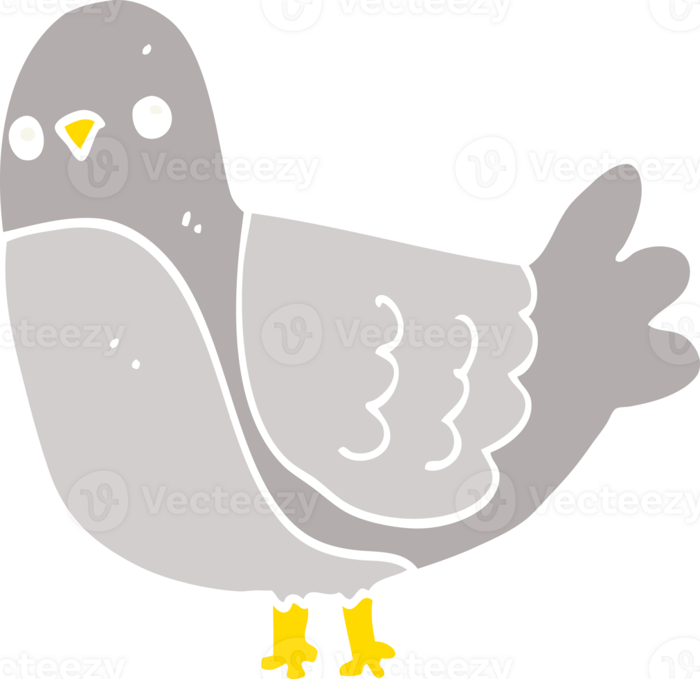 flat color style cartoon bird png
