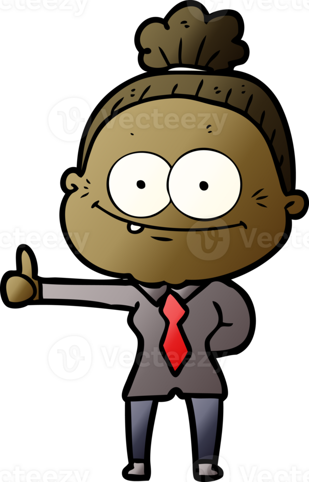 cartoon happy old woman png